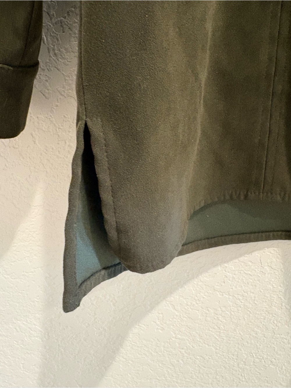 Talbots Olive Utility Button-Up Jacket - Picture 5 of 6
